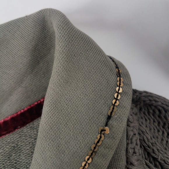 Angels Never Die Army Green Knit Embellished Sweater Dress - Picture 10 of 12